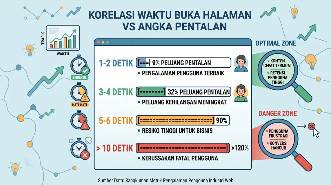kecepatan web anda sangat berpengaruh pada pengunjung anda